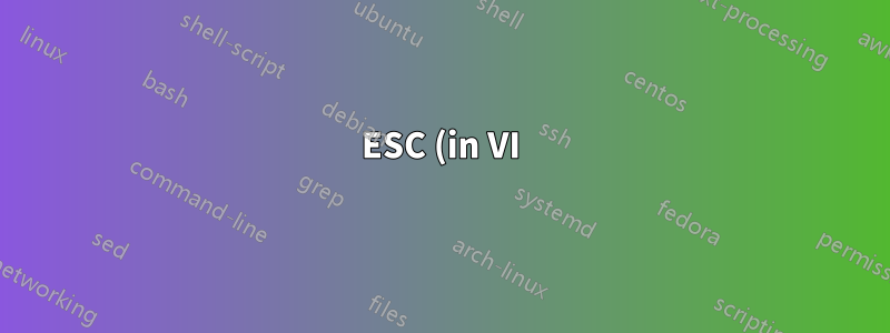 ESC (in VI) unter FreeBSD als Gast in VirtualBox unter macOSX funktioniert nicht. Weder über VB eigenen Bildschirm, noch über Terminal > SSH