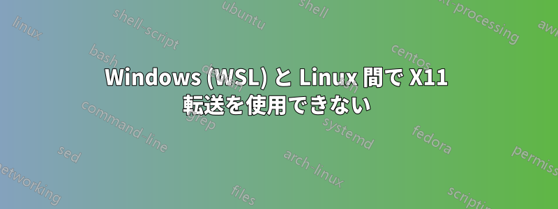 Windows (WSL) と Linux 間で X11 転送を使用できない