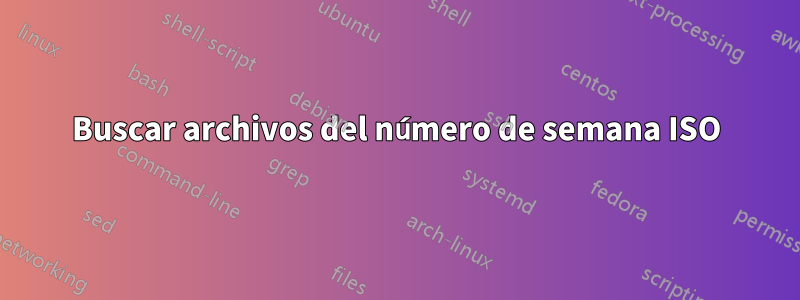 Buscar archivos del número de semana ISO