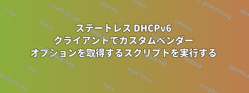 ステートレス DHCPv6 クライアントでカスタムベンダー オプションを取得するスクリプトを実行する