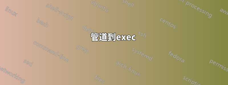 管道到exec