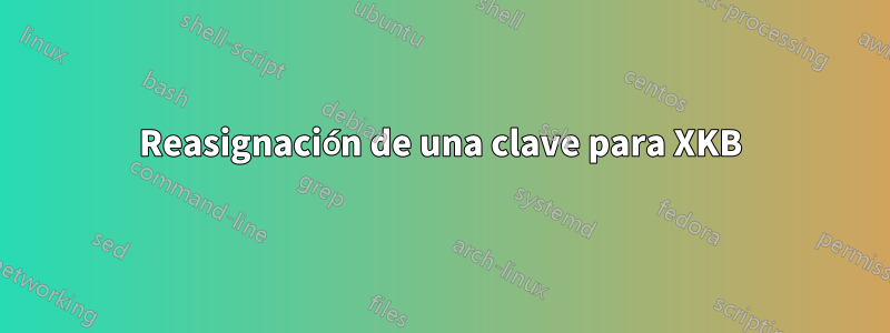 Reasignación de una clave para XKB