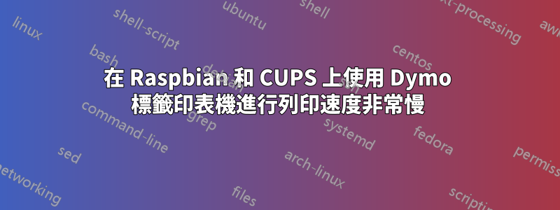 在 Raspbian 和 CUPS 上使用 Dymo 標籤印表機進行列印速度非常慢