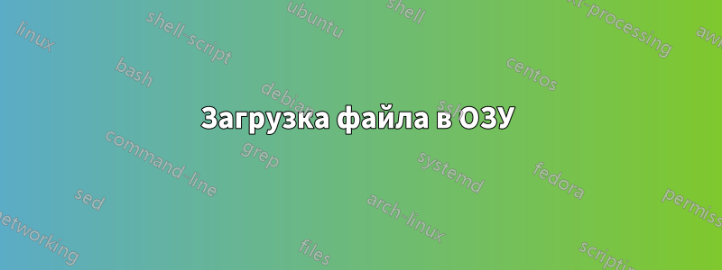 Загрузка файла в ОЗУ