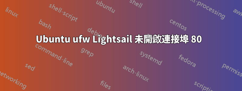 Ubuntu ufw Lightsail 未開啟連接埠 80 