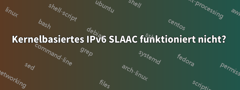 Kernelbasiertes IPv6 SLAAC funktioniert nicht?