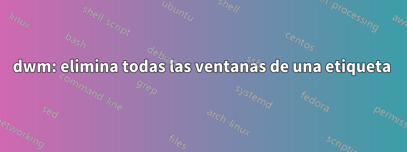 dwm: elimina todas las ventanas de una etiqueta