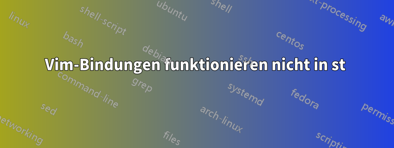 Vim-Bindungen funktionieren nicht in st