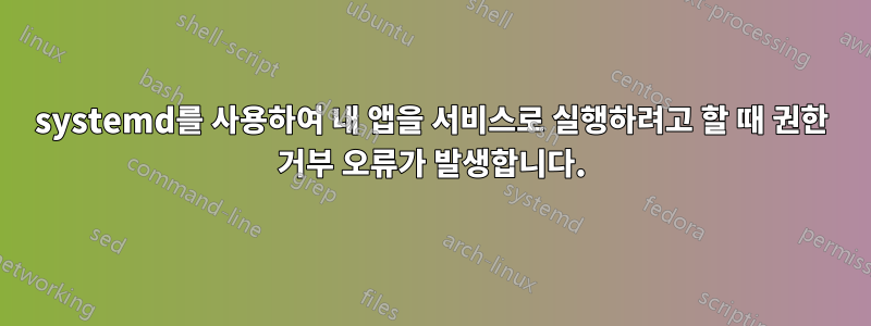 systemd를 사용하여 내 앱을 서비스로 실행하려고 할 때 권한 거부 오류가 발생합니다.