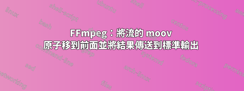 FFmpeg：將流的 moov 原子移到前面並將結果傳送到標準輸出