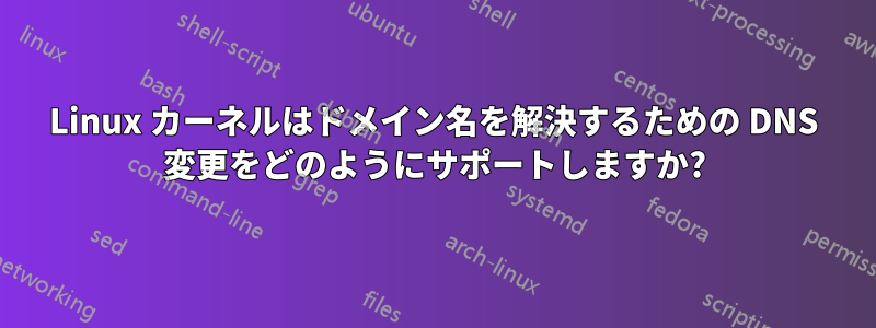 Linux カーネルはドメイン名を解決するための DNS 変更をどのようにサポートしますか?