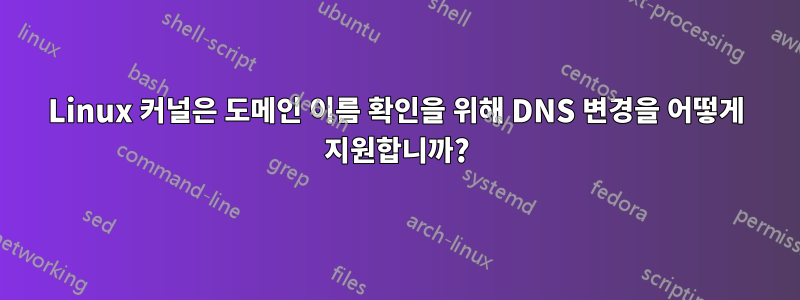 Linux 커널은 도메인 이름 확인을 위해 DNS 변경을 어떻게 지원합니까?