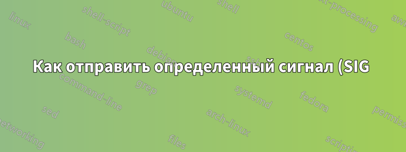 Как отправить определенный сигнал (SIG) в systemd?