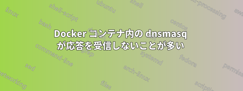 Docker コンテナ内の dnsmasq が応答を受信しないことが多い
