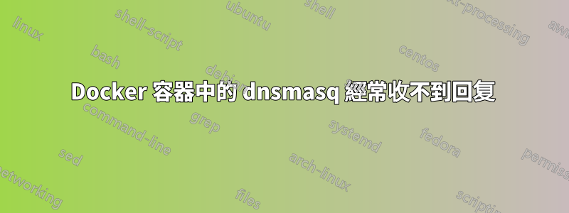 Docker 容器中的 dnsmasq 經常收不到回复