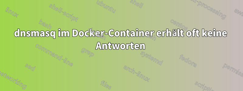 dnsmasq im Docker-Container erhält oft keine Antworten