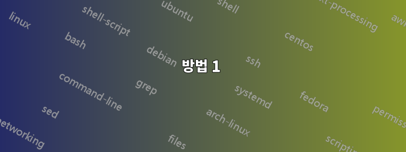 방법 1
