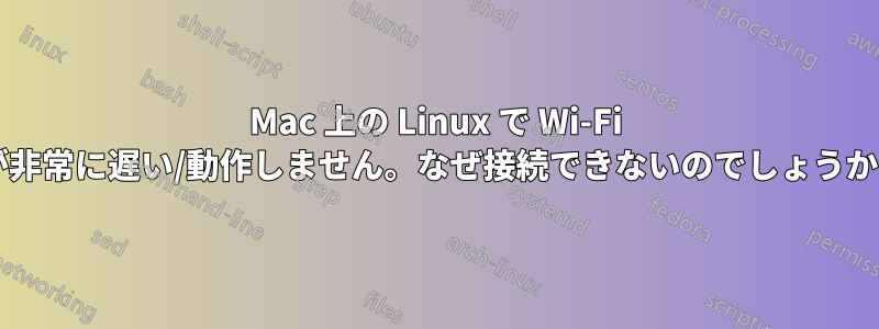 Mac 上の Linux で Wi-Fi が非常に遅い/動作しません。なぜ接続できないのでしょうか?