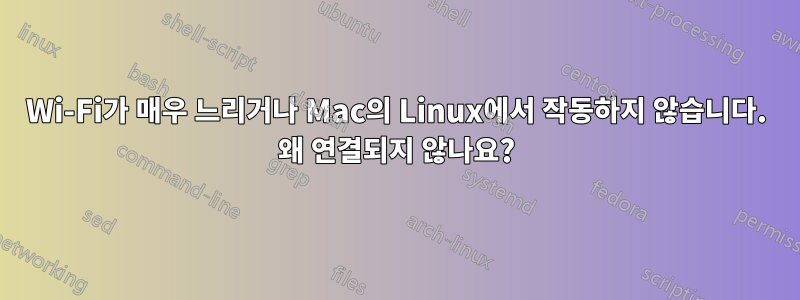 Wi-Fi가 매우 느리거나 Mac의 Linux에서 작동하지 않습니다. 왜 연결되지 않나요?