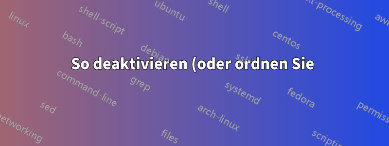 So deaktivieren (oder ordnen Sie) den Office-Hotkey neu zu