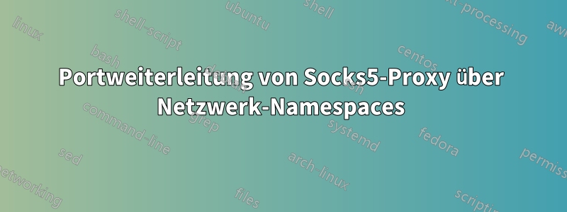 Portweiterleitung von Socks5-Proxy über Netzwerk-Namespaces