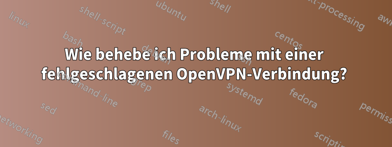 Wie behebe ich Probleme mit einer fehlgeschlagenen OpenVPN-Verbindung?