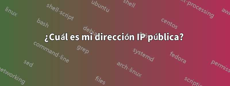 ¿Cuál es mi dirección IP pública?