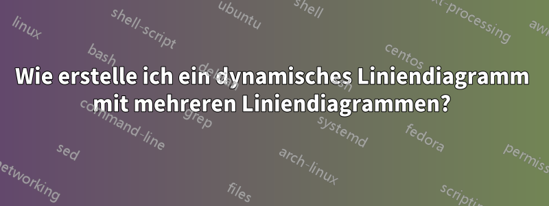 Wie erstelle ich ein dynamisches Liniendiagramm mit mehreren Liniendiagrammen?