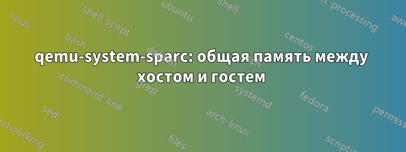 qemu-system-sparc: общая память между хостом и гостем