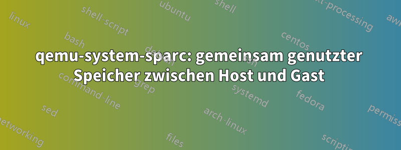 qemu-system-sparc: gemeinsam genutzter Speicher zwischen Host und Gast