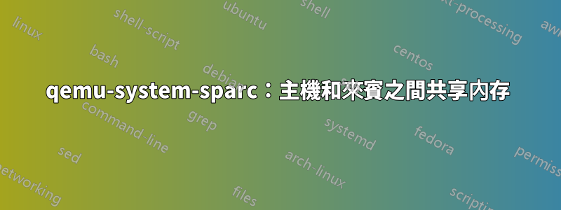 qemu-system-sparc：主機和來賓之間共享內存