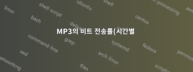 MP3의 비트 전송률(시간별)을 제어하는 방법 - 섹션마다 다른 CBR/VBR이 있습니까?