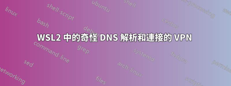 WSL2 中的奇怪 DNS 解析和連接的 VPN