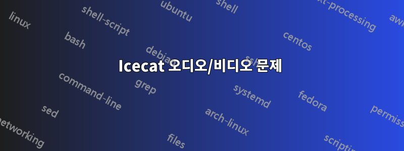 Icecat 오디오/비디오 문제