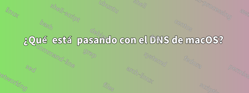 ¿Qué está pasando con el DNS de macOS?