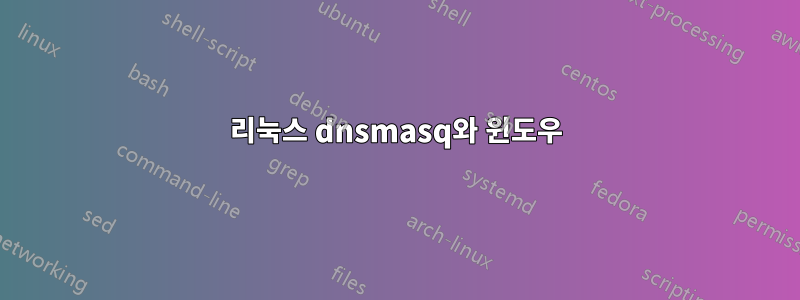 리눅스 dnsmasq와 윈도우