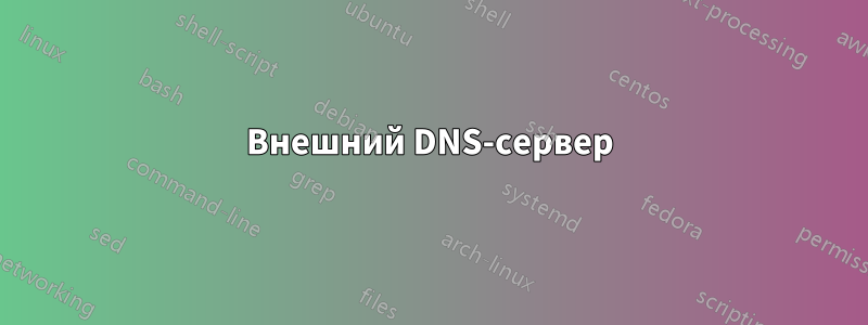 Внешний DNS-сервер