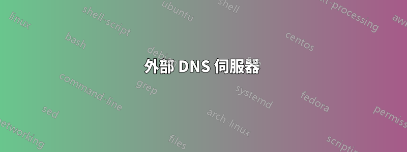 外部 DNS 伺服器