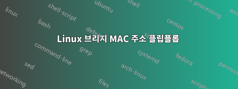 Linux 브리지 MAC 주소 플립플롭