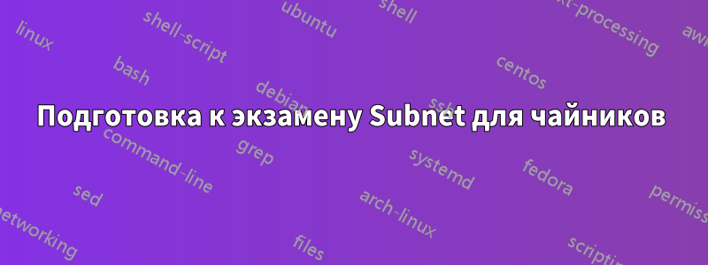 Подготовка к экзамену Subnet для чайников