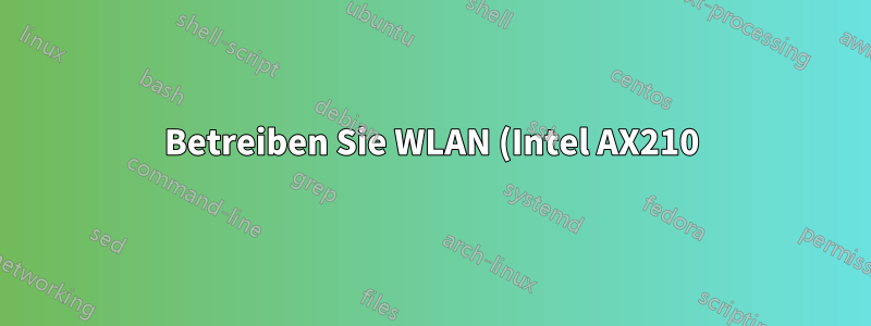 Betreiben Sie WLAN (Intel AX210) mit einer einzelnen Antenne