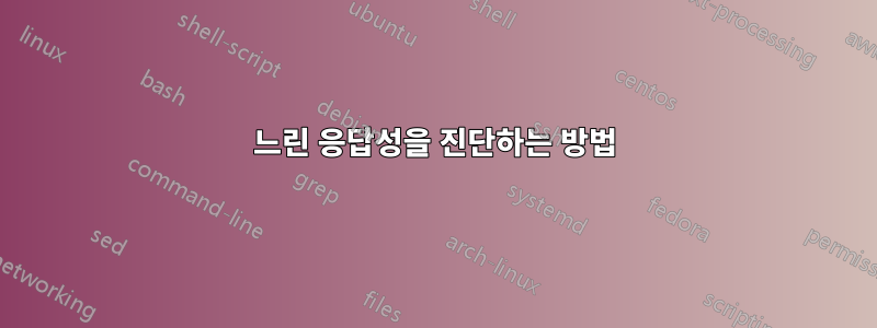 느린 응답성을 진단하는 방법