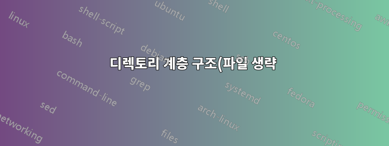 디렉토리 계층 구조(파일 생략)를 다른 디렉토리에 복사하는 방법은 무엇입니까?