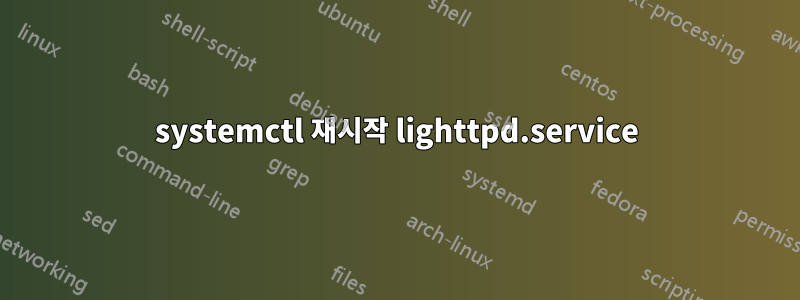 systemctl 재시작 lighttpd.service