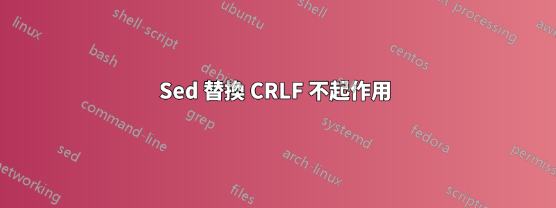 Sed 替換 CRLF 不起作用