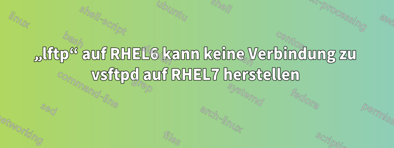 „lftp“ auf RHEL6 kann keine Verbindung zu vsftpd auf RHEL7 herstellen