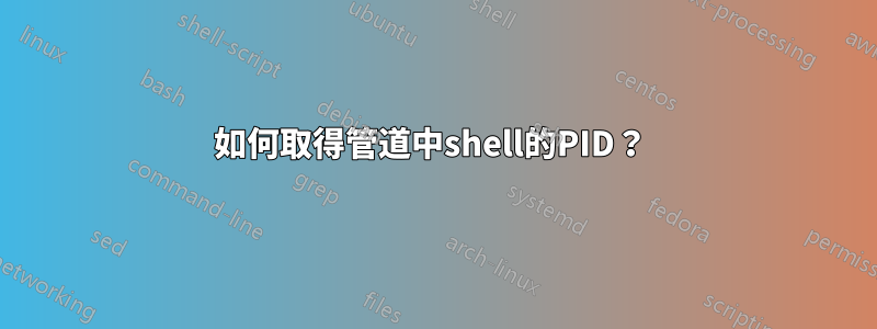 如何取得管道中shell的PID？ 