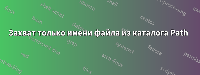 Захват только имени файла из каталога Path 