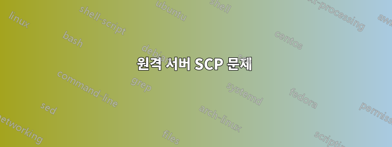 원격 서버 SCP 문제