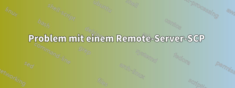 Problem mit einem Remote-Server-SCP